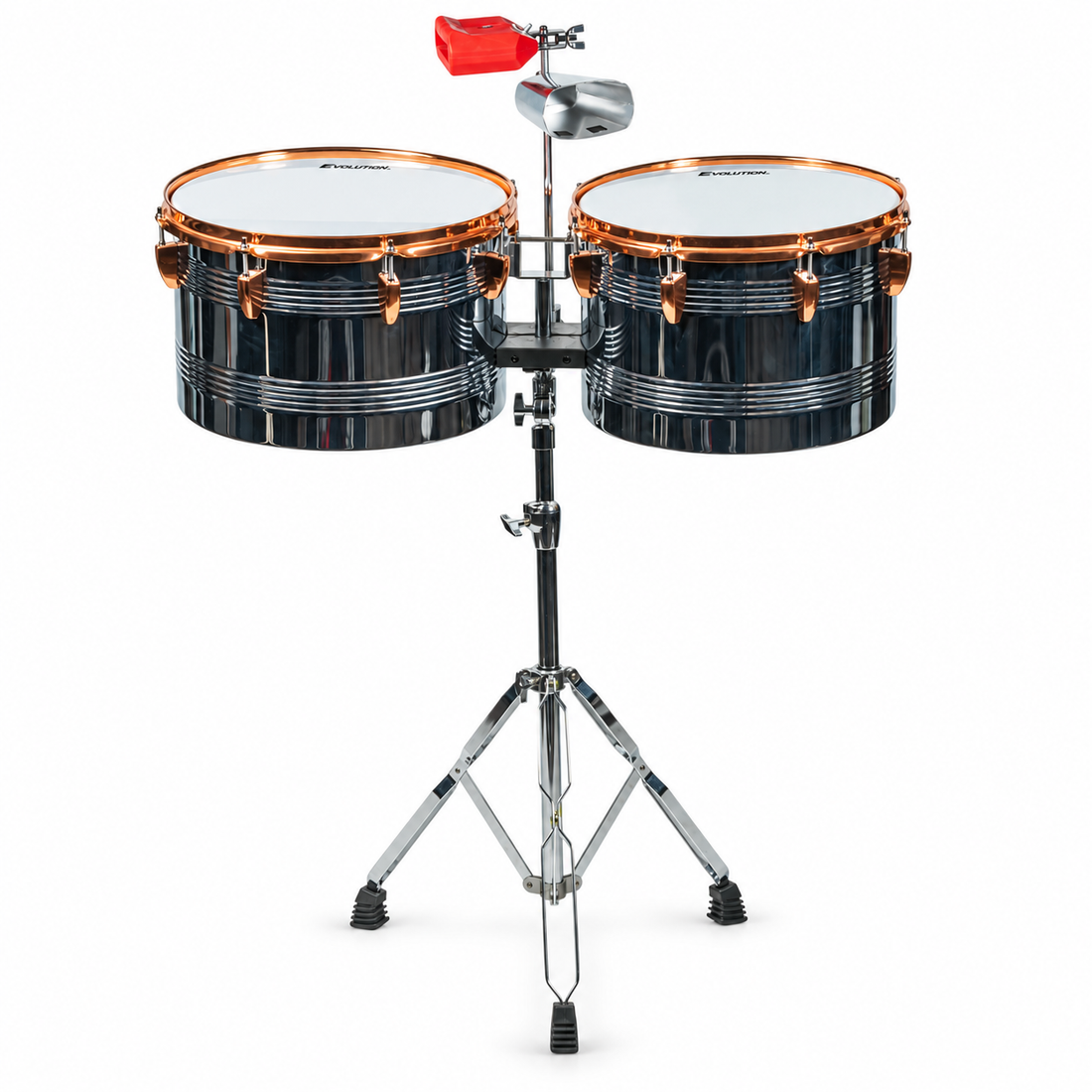 Evolution Timbales para banda 14 y 15 con atril y redoba