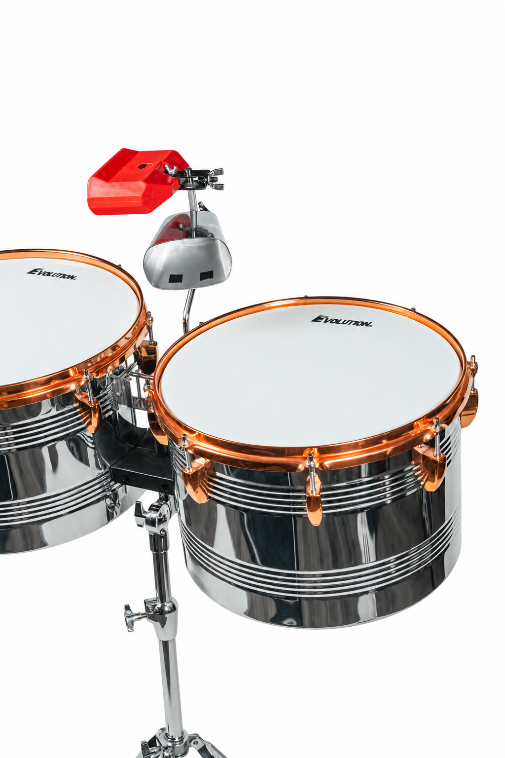 Evolution Timbales para banda 14 y 15 con atril y redoba