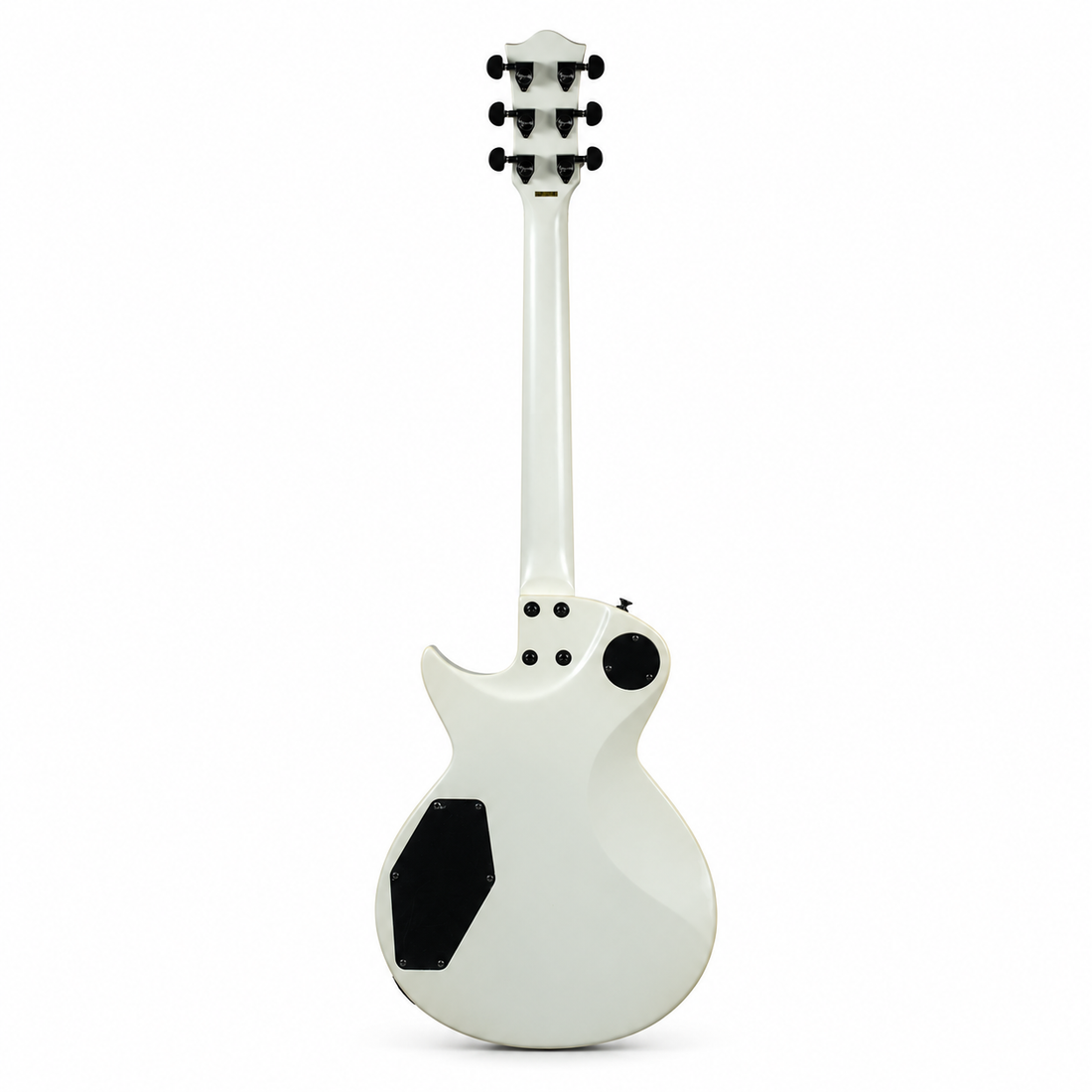 Tagima Guitarra eléctrica tipo LP Almach de 6 cuerdas Blanco Mate