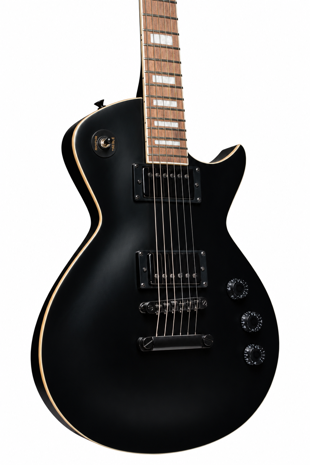 Tagima | Guitarra eléctrica tipo LP Almach de 6 cuerdas – Negro Mate