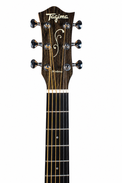 Tagima | Guitarra electroacústica Modena Steel de 6 cuerdas, cuerpo slim – Blue Fade Gloss