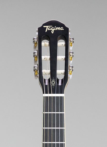 TAGIMA | GUITARRA ELECTROACÚSTICA SLIM NYLON SERIE LATAM, COLOR NEGRO CARTAGENA