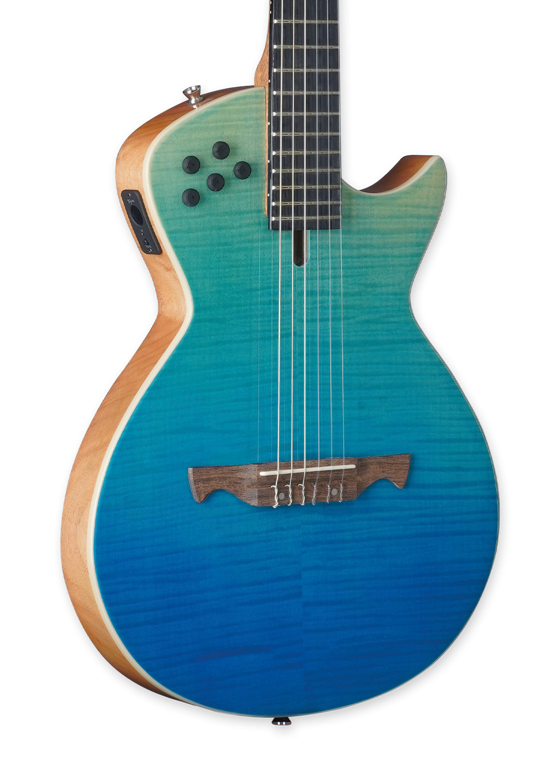 TAGIMA | GUITARRA ELÉCTROACÚSTICA MODENA BLUE CUERDAS NYLON