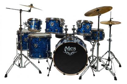 MES | BATERÍA MES 7 PZAS. COLOR AZUL STRATO, MEDIDAS 8