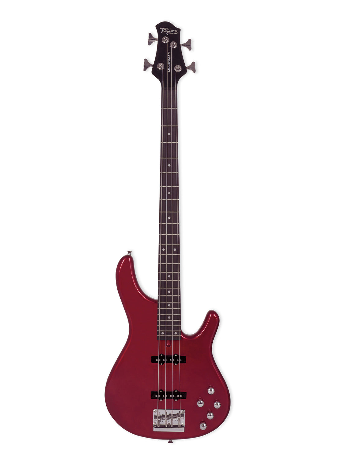 TAGIMA | BAJO DE 4 CUERDAS CLASSIC SERIES COLOR ROJO METÁLICO MILLENIUM