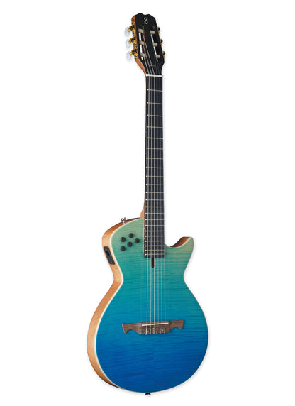 TAGIMA | GUITARRA ELÉCTROACÚSTICA MODENA BLUE CUERDAS NYLON