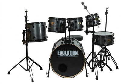 EVOLUTION | BATERÍA PANTERA 6 PZAS COLOR GRIS RAYADO