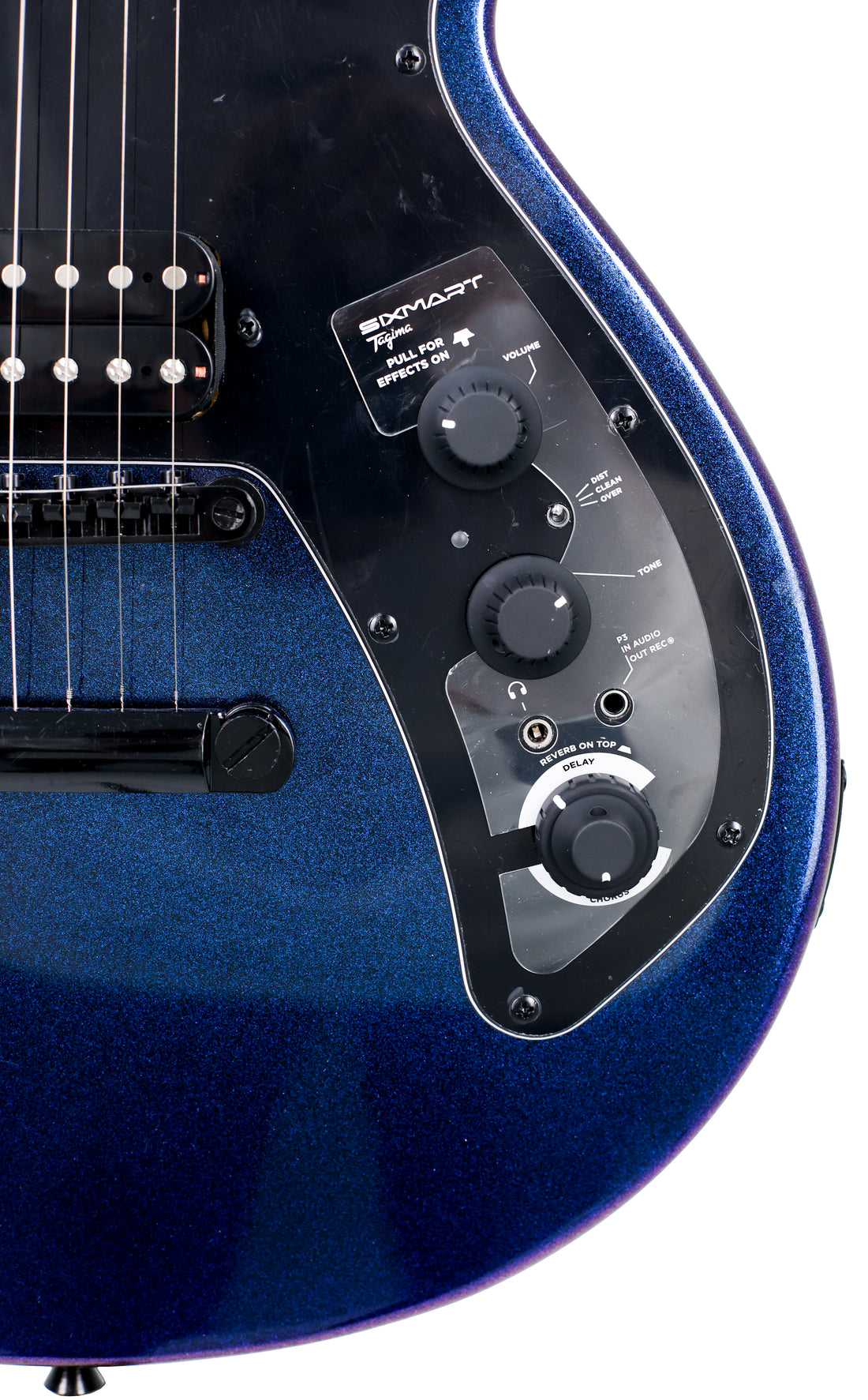 TAGIMA | GUITARRA ELÉCTRICA SIXMART-SC-MCBL-DF-BK