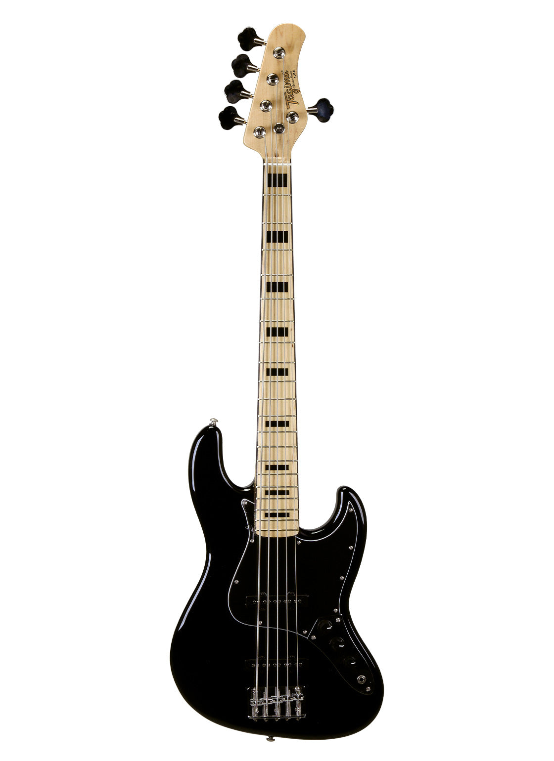 TAGIMA | BAJO ELÉCTRICO 5 CUERDAS , COLOR NEGRO  MICA NEGRO,CUERPO MADERA BLANCA AFRICANA TJB