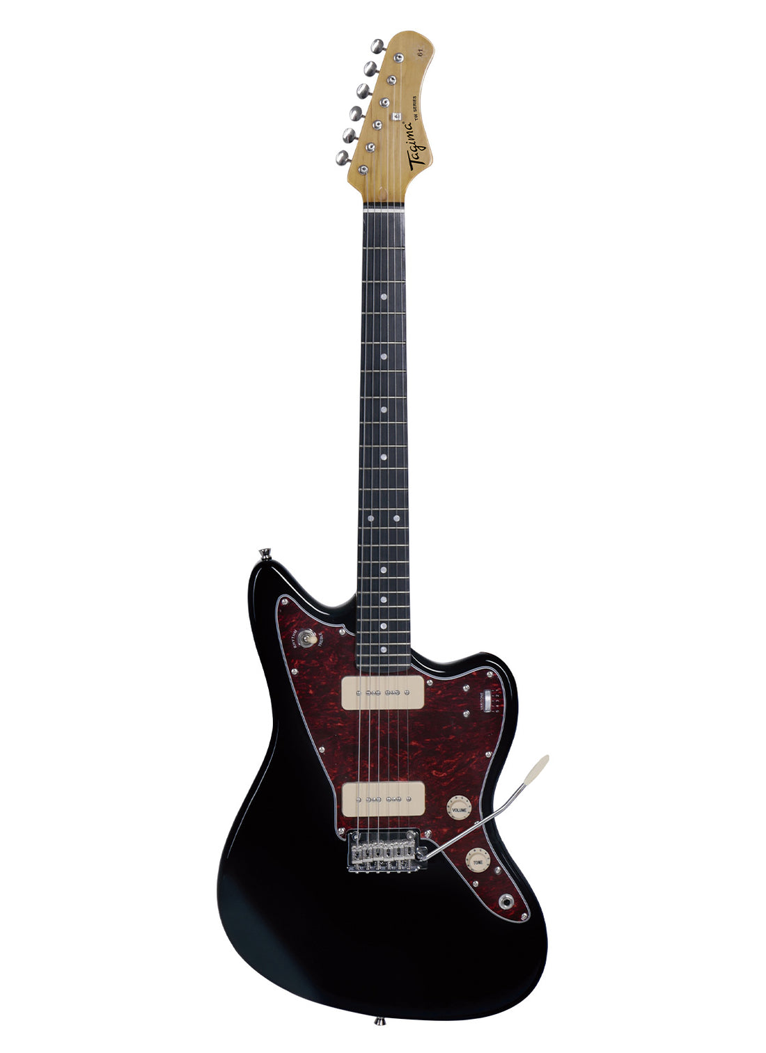 TAGIMA | GUITARRA ELÉCTRICA COLOR NEGRO MICA VINO. TW 61