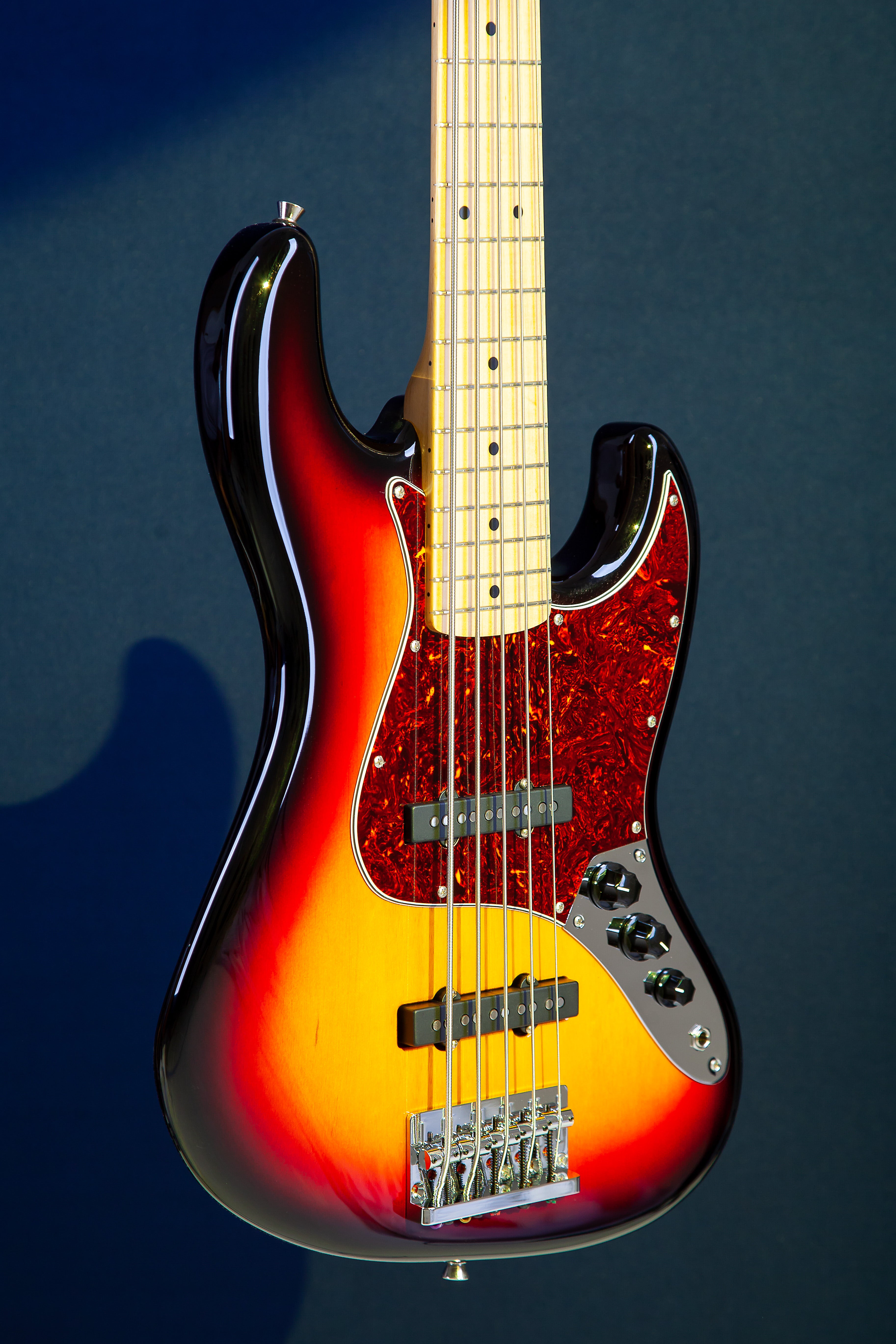 TAGIMA | BAJO ELECTRICO 5 CUERDAS, COLOR SOMBREADO CON MICA VINO TJB