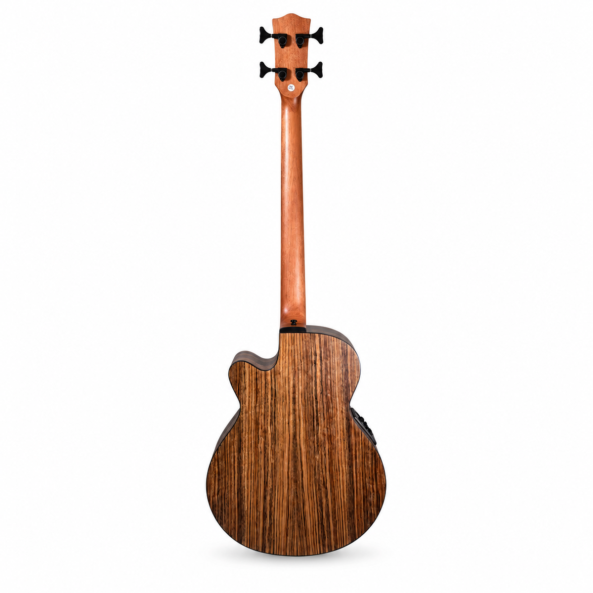 Musicartney bajo electroacústico MBA-4-KOA 4 cuerdas madera Koa con funda.