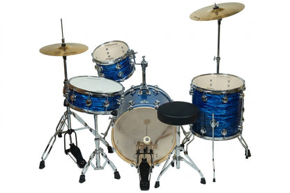EVOLUTION | BATERÍA EVOLUTION TRAVEL FABRICADA EN MADERA DE ARCE COLOR STRATA BLUE.
