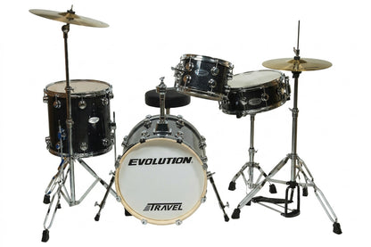 EVOLUTION | BATERÍA EVOLUTION TRAVEL FABRICADA EN MADERA DE ARCE COLOR NEGRO.