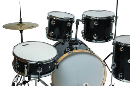 EVOLUTION | BATERIA NYTRO X FACTOR 5 PCOLOR NEGRO CON BRILLOS