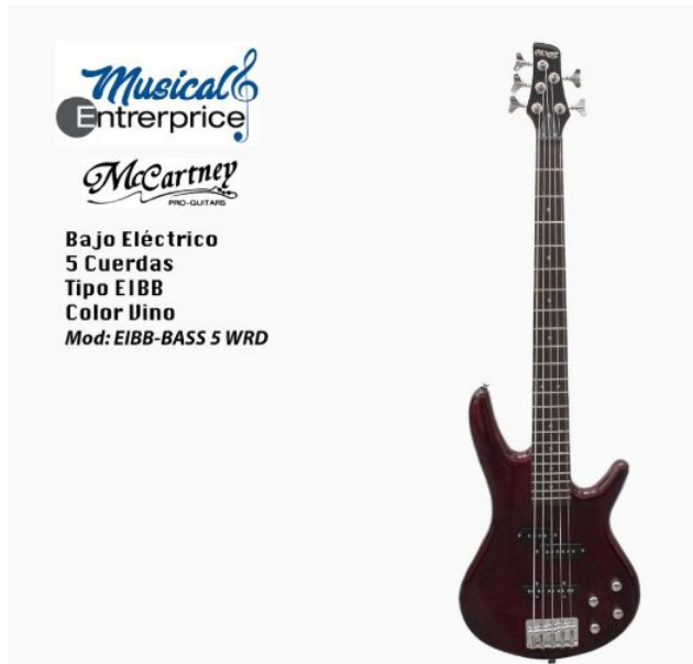 Bajo eléctrico E-IB-BASS-5-BK