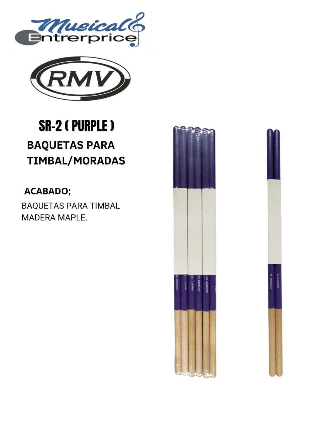 Baquetas SR-2-PURPLE