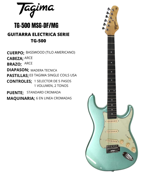 Guitarra eléctrica TG-500-MSG-DF-MG