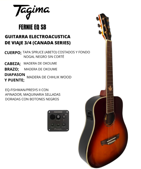 Guitarra electroacústica FERNIE-EQ-SB